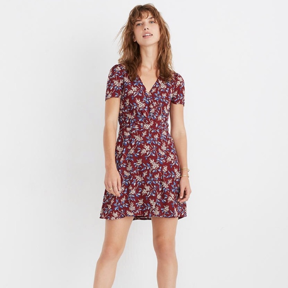 Madewell Mini Dress in Antique Flora